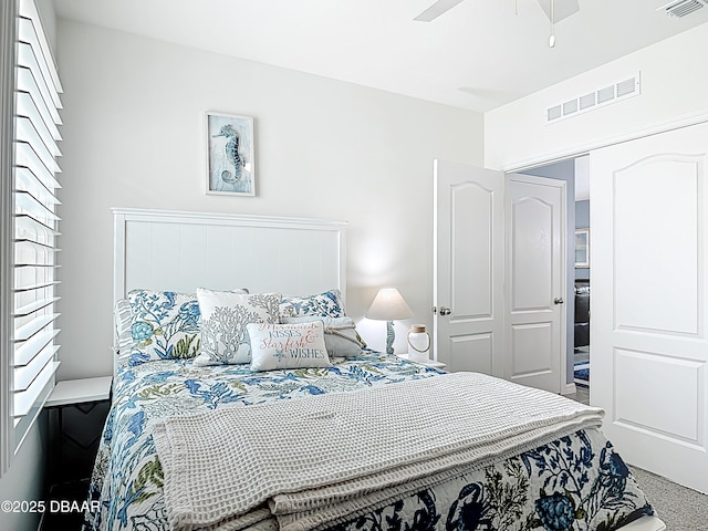 2778 Portadown St, Ormond Beach, FL 32174 - bedroom featuring a ceiling fan and visible vents