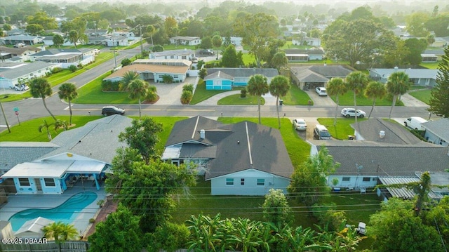 drone / aerial view featuring a residential view