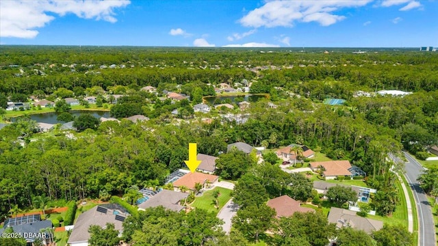 3 Slow Stream Way, Ormond Beach, FL 32174 - aerial view of residential area featuring a forest and a nearby body of water
