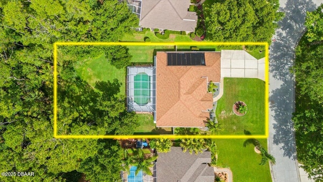 3 Slow Stream Way, Ormond Beach, FL 32174 - view from above of property with property parcel outlined