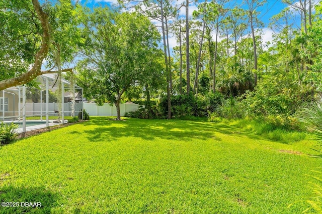 3 Slow Stream Way, Ormond Beach, FL 32174 - fenced backyard with glass enclosure