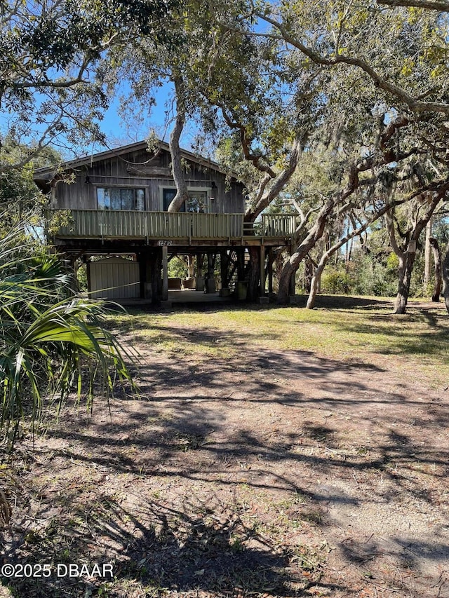 exterior space featuring a deck