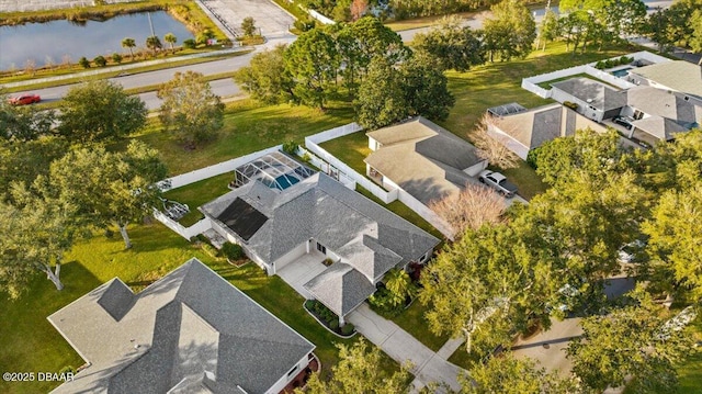 1589 Town Park Dr, Port Orange, FL 32129 - drone / aerial view with a water view