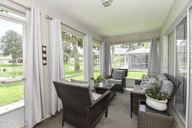 sunroom / solarium with visible vents