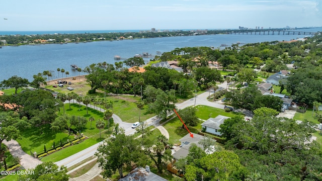 556 N Beach St, Ormond Beach, FL 32174 - aerial view of property's location featuring a large body of water and a notable bridge