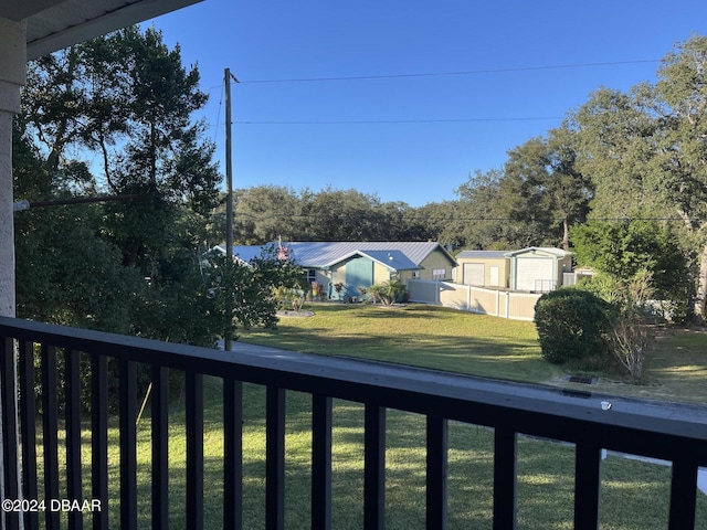 view of balcony