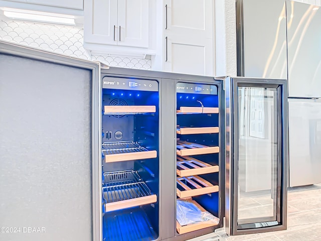 interior details featuring white cabinets