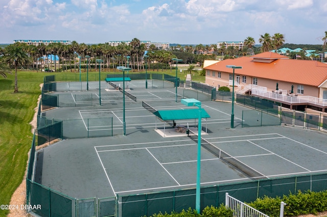 view of tennis court