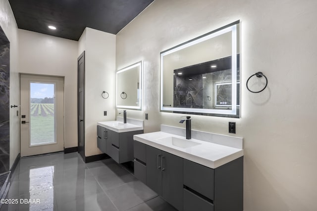 bathroom with vanity