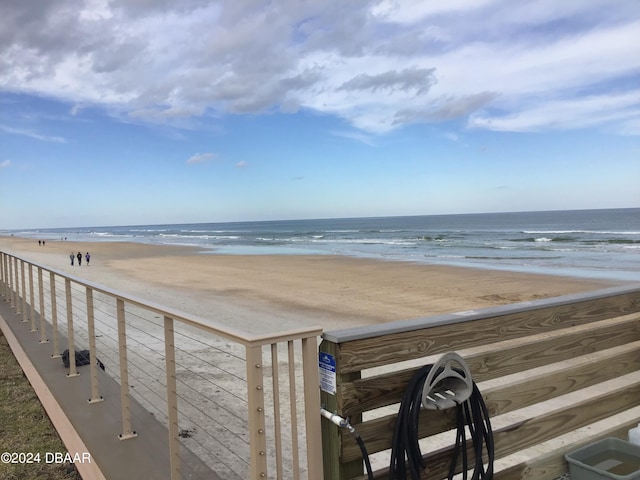 water view with a view of the beach