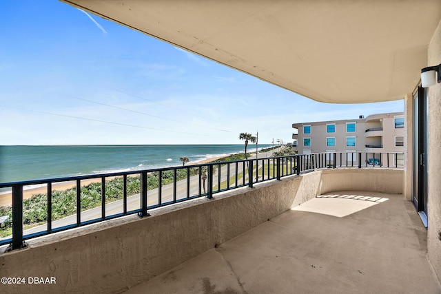3370 Ocean Shore Blvd Unit 404B, Ormond Beach, FL 32176 - balcony featuring view of water and beach