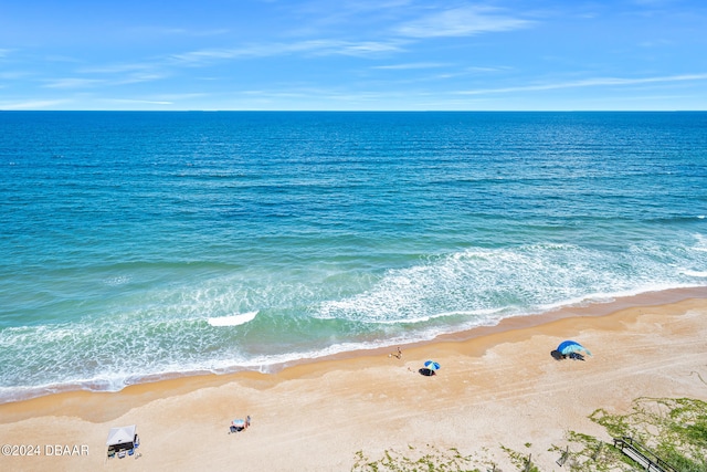 water view featuring a beach view