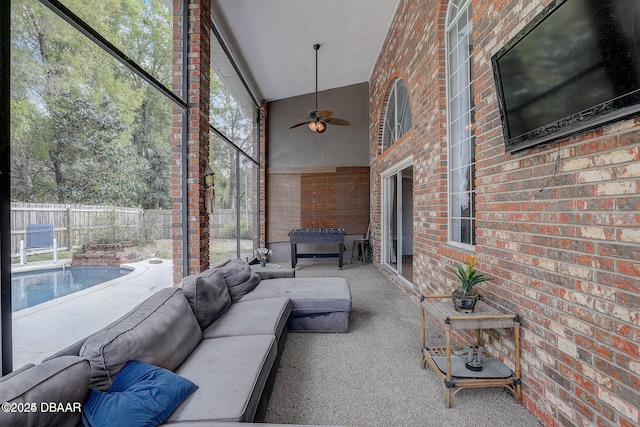 unfurnished sunroom with a healthy amount of sunlight