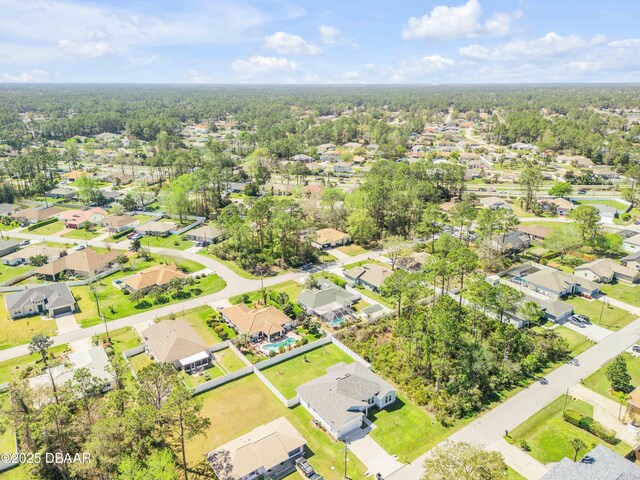 bird's eye view featuring a residential view