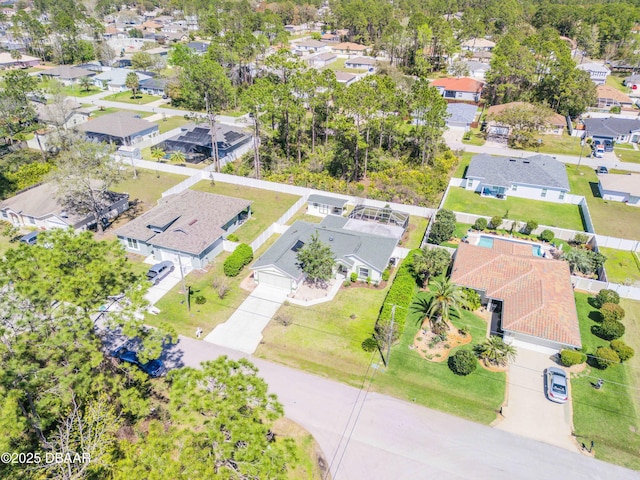 birds eye view of property featuring a residential view