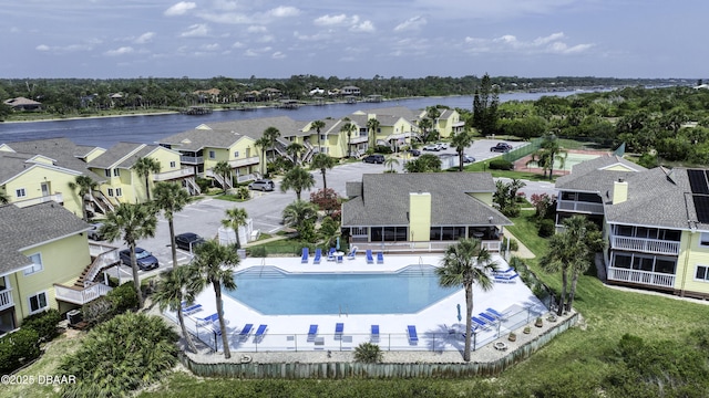1101 Ocean Marina Dr Unit 201, Flagler Beach, FL 32136 - aerial perspective of suburban area featuring a large body of water