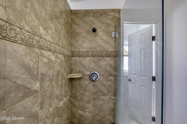 room details with tiled shower