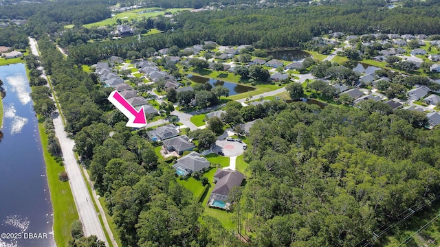 30 Bay Ct, Ormond Beach, FL 32174 - aerial view of property and surrounding area with nearby suburban area