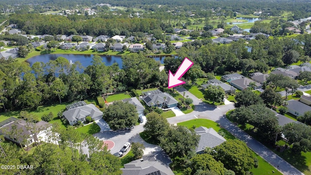 30 Bay Ct, Ormond Beach, FL 32174 - aerial overview of property's location with nearby suburban area and a nearby body of water