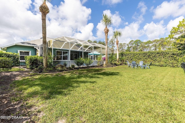 30 Bay Ct, Ormond Beach, FL 32174 - view of yard featuring glass enclosure