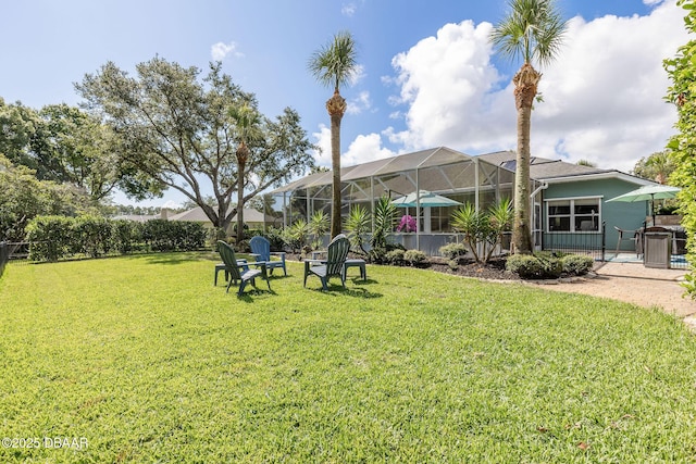 30 Bay Ct, Ormond Beach, FL 32174 - view of yard with a lanai