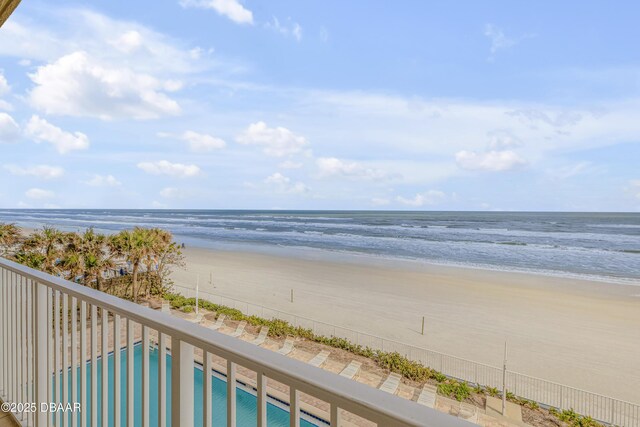 water view featuring a view of the beach