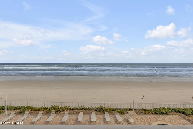 water view with a view of the beach