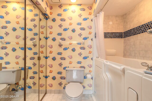 1260 Charter Oaks Cir, Holly Hill, FL 32117 - bathroom with a shower with shower curtain and toilet