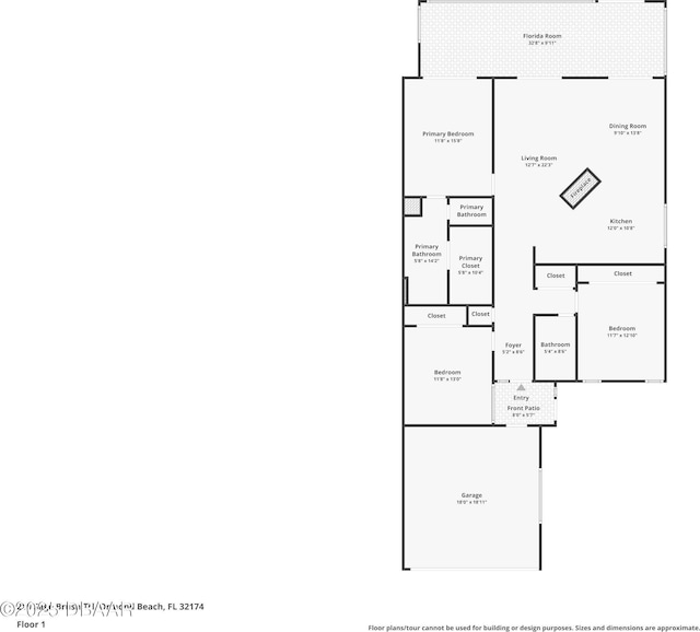 210 Sage Brush Trl, Ormond Beach, FL 32174 - view of floor plan / room layout