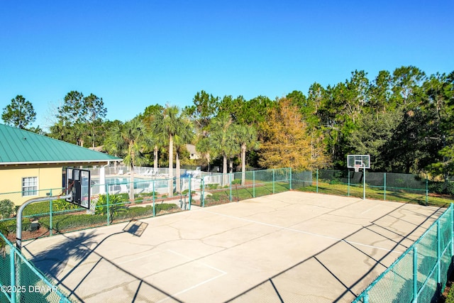 view of basketball court