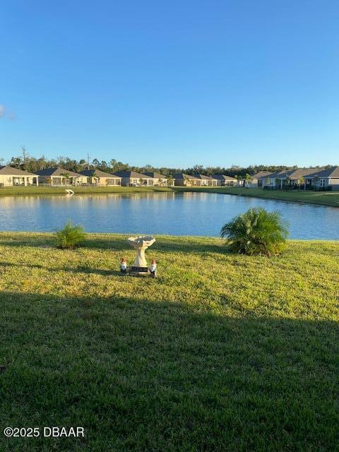 property view of water with a residential view