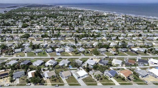 39 Seaview Dr, Ormond Beach, FL 32176 - drone / aerial view featuring a water view and a residential view