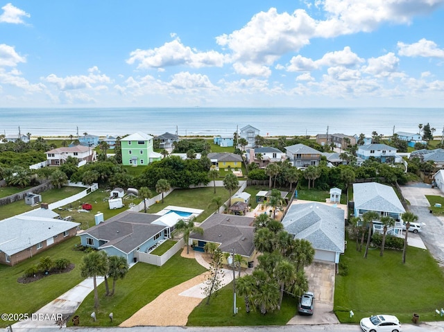 1942 N Daytona Ave, Flagler Beach, FL 32136 - aerial view of residential area featuring a nearby body of water