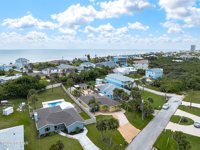 1942 N Daytona Ave, Flagler Beach, FL 32136 - aerial view of residential area with a nearby body of water