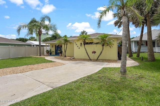 1942 N Daytona Ave, Flagler Beach, FL 32136 - ranch-style house featuring stucco siding