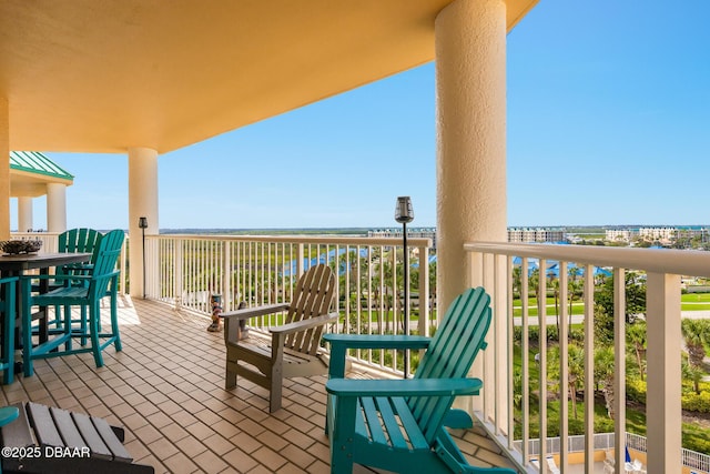 view of balcony