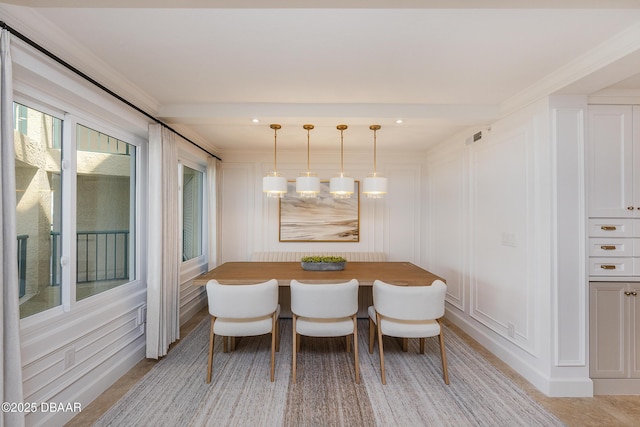4545 S Atlantic Ave Unit 3604, Ponce Inlet, FL 32127 - dining space with a decorative wall