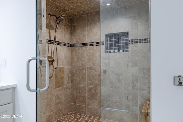 4545 S Atlantic Ave Unit 3604, Ponce Inlet, FL 32127 - full bathroom with a shower stall and vanity