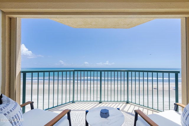 4545 S Atlantic Ave Unit 3604, Ponce Inlet, FL 32127 - balcony with view of water and beach