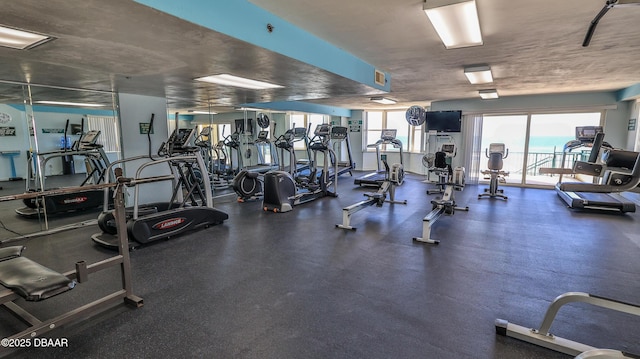 4545 S Atlantic Ave Unit 3604, Ponce Inlet, FL 32127 - gym featuring plenty of natural light