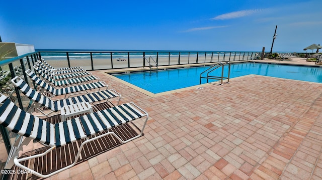 4545 S Atlantic Ave Unit 3604, Ponce Inlet, FL 32127 - community pool featuring a water view and a patio area