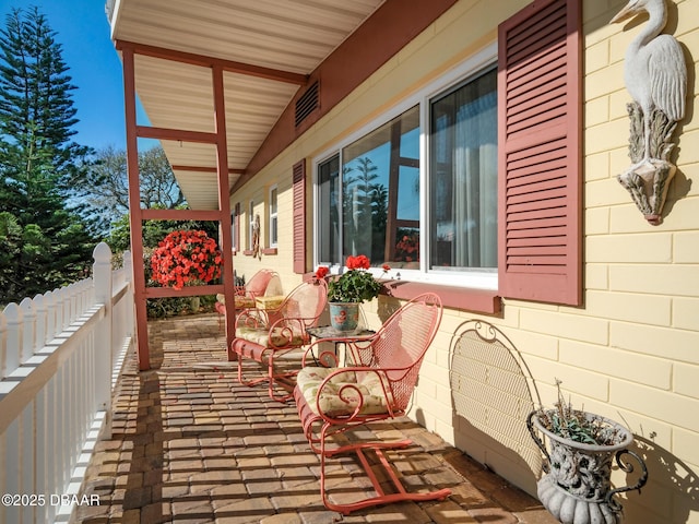 balcony with a porch