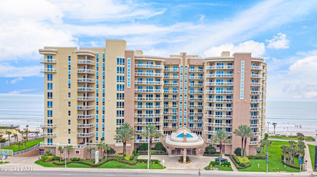 1925 S Atlantic Ave Unit 806, Daytona Beach Shores, FL 32118 - view of apartment building / complex featuring a water view