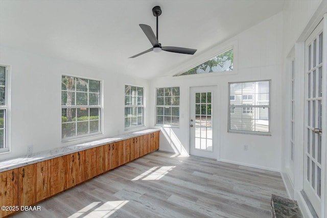 640 Old Treeline Trl, Deland, FL 32724 - unfurnished sunroom featuring vaulted ceiling