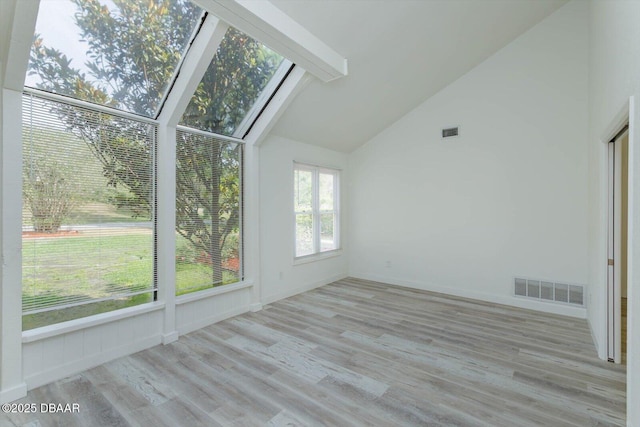 640 Old Treeline Trl, Deland, FL 32724 - unfurnished sunroom featuring wood finished floors and baseboards
