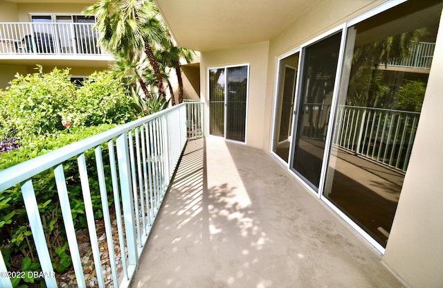 view of balcony