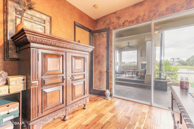 interior space featuring light hardwood / wood-style flooring