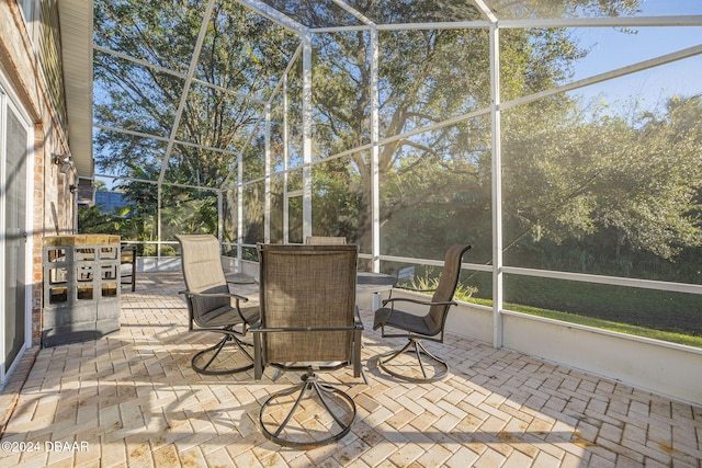 view of sunroom