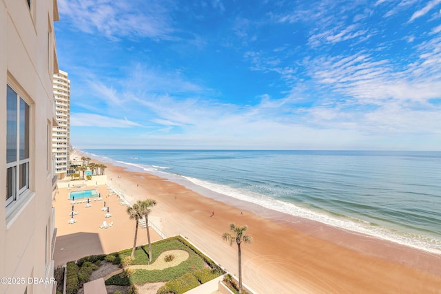 water view featuring a view of the beach