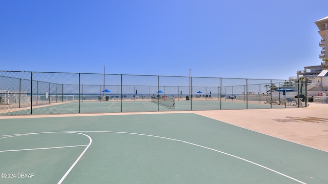 view of sport court with tennis court